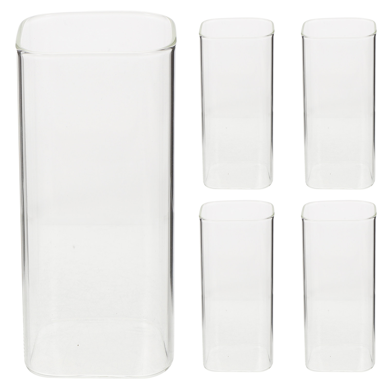 Home Bar Set - ชุดแก้วน้ำ 5 ชิ้น คุณภาพพรีเมียม แก้วใสหนา สำหรับดื่มน้ำ