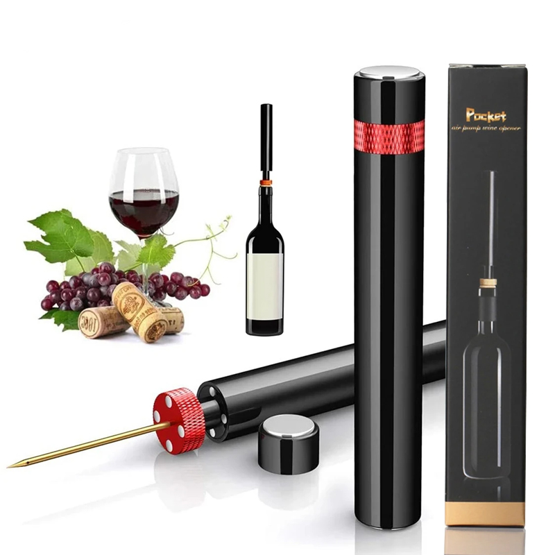 Wine Preservation Pump - ที่เปิดขวดไวน์แบบพกพา,Air ปั๊มสแตนเลส PIN Jar Cork Remover