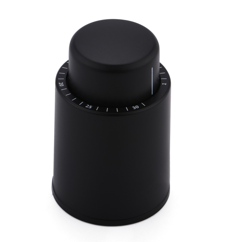 Wine Preservation Pump - จุกปิดขวดไวน์แบบกด ABS พร้อมปั๊มสุญญากาศและตัวบอกวันที่ สำหรับการเก็บรักษาไวน์โดยการกำจัดอากาศได้อย่างมีประสิทธิภาพ