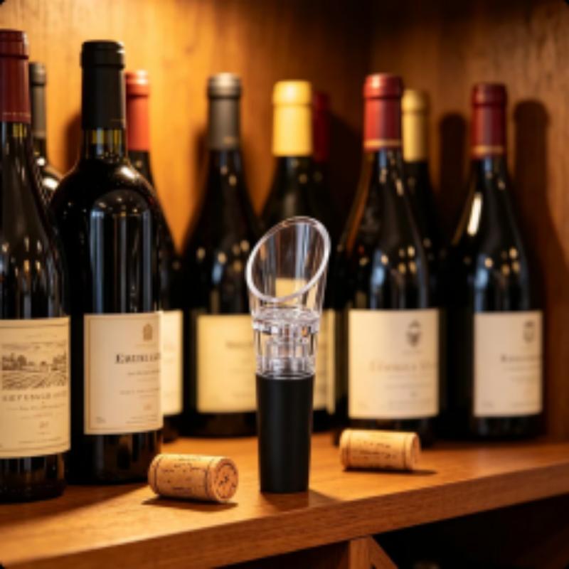Wine Preservation Pump - ที่รินไวน์พร้อมจุกปิดสุญญากาศ ชุดปั๊มเติมอากาศและรักษาคุณภาพไวน์ ช่วยให้ไวน์สดชื่นและคงคุณภาพ