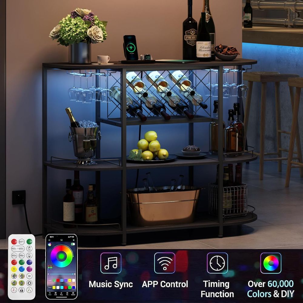 โต๊ะกาแฟ 3 ชั้นสีดำพร้อมชั้นวา - Home Bar And Kitchen บทวิจารณ์และราคา