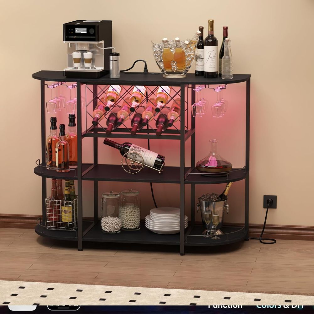 โต๊ะกาแฟ 3 ชั้นสีดำพร้อมชั้นวา - Home Bar And Kitchen บทวิจารณ์และราคา