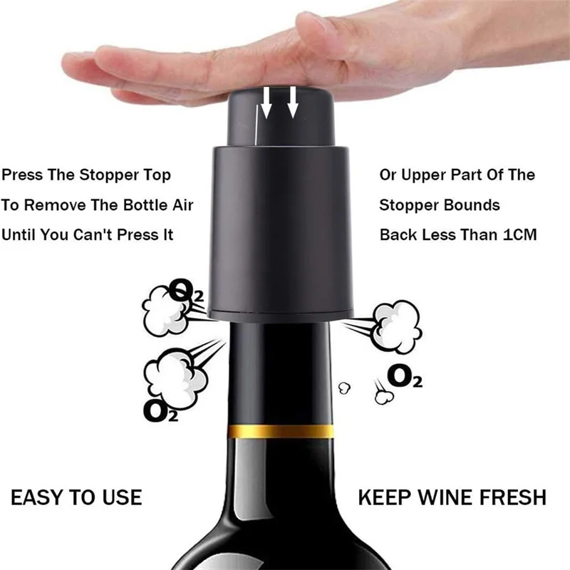 จุกปิดขวดไวน์แบบสุญญากาศพร้อมบ - Wine Preservation Pump บทวิจารณ์และราคา