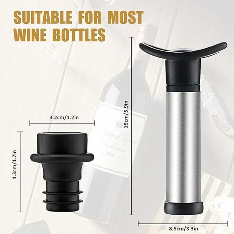 ชุดปั๊มไวน์แบบสุญญากาศพร้อมจุก - Wine Preservation Pump บทวิจารณ์และราคา