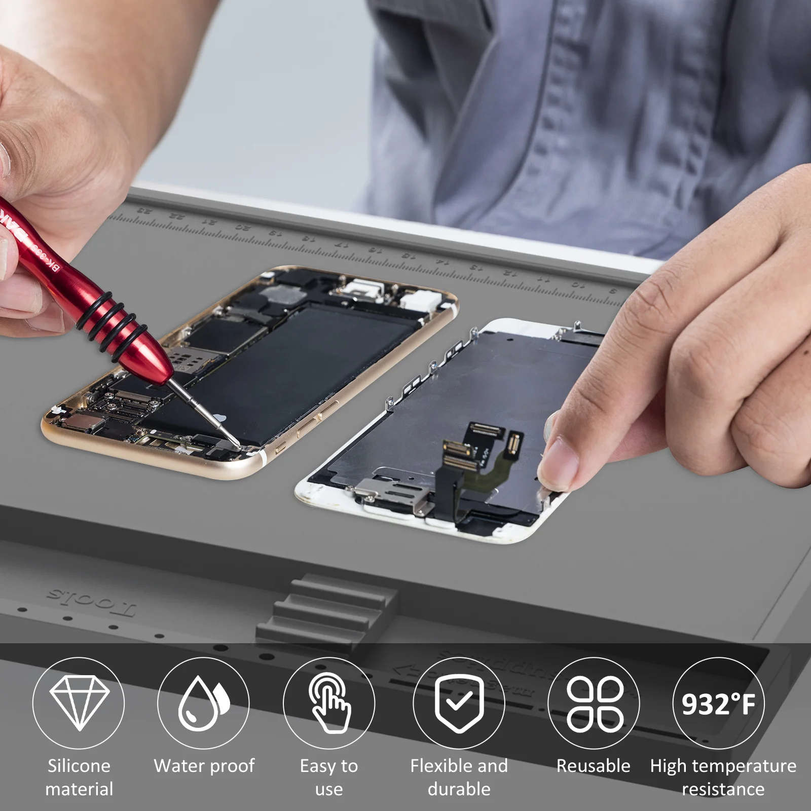 แผ่นซ่อมงานซิลิโคนแผ่นสถานีบัด - Bar Mat Rubber บทวิจารณ์และราคา