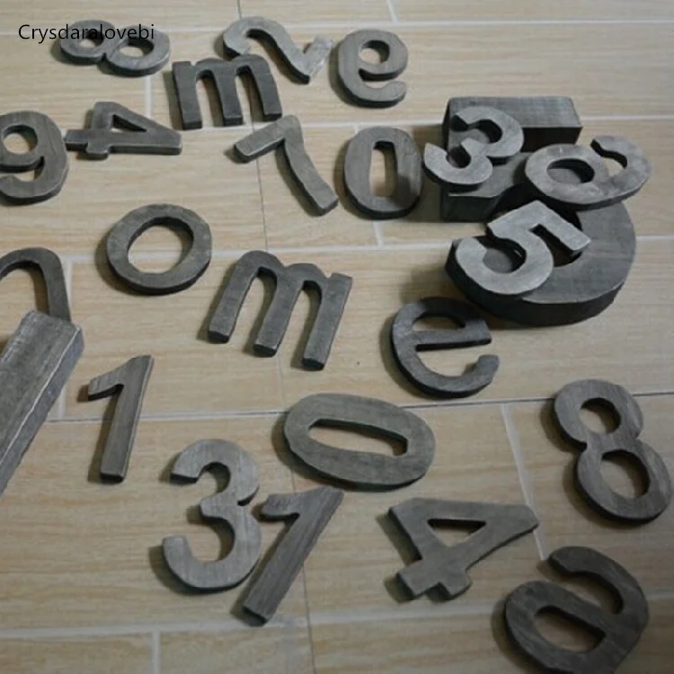 1-9 หมายเลข Retro ไม้ส่วนบุคคล - Home Bar Word บทวิจารณ์และราคา