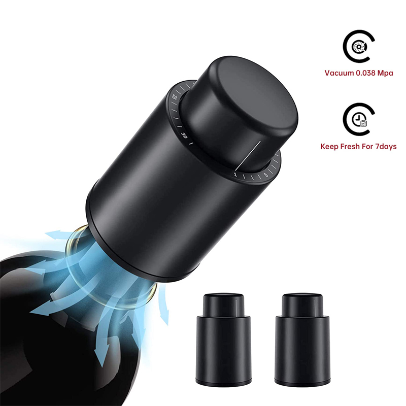 LMETJMA ขวดไวน์ Stoppers สูญญา - Wine Preservation Pump บทวิจารณ์และราคา